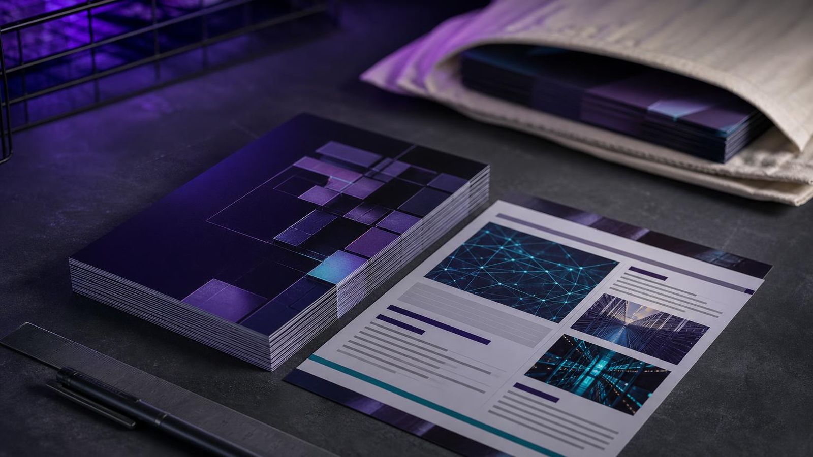 Editorial composition referencing a small-business marketing service