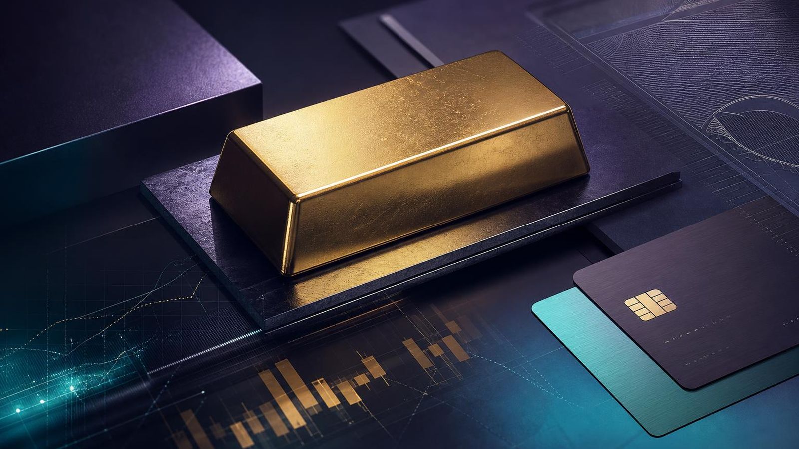 Editorial composition referencing tokenized commodity rails
