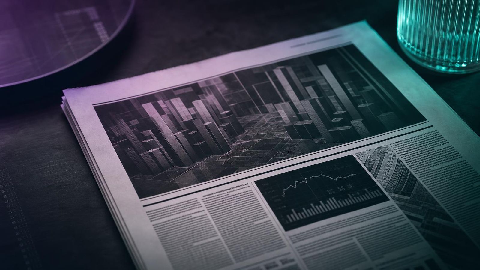 Editorial composition representing the publication