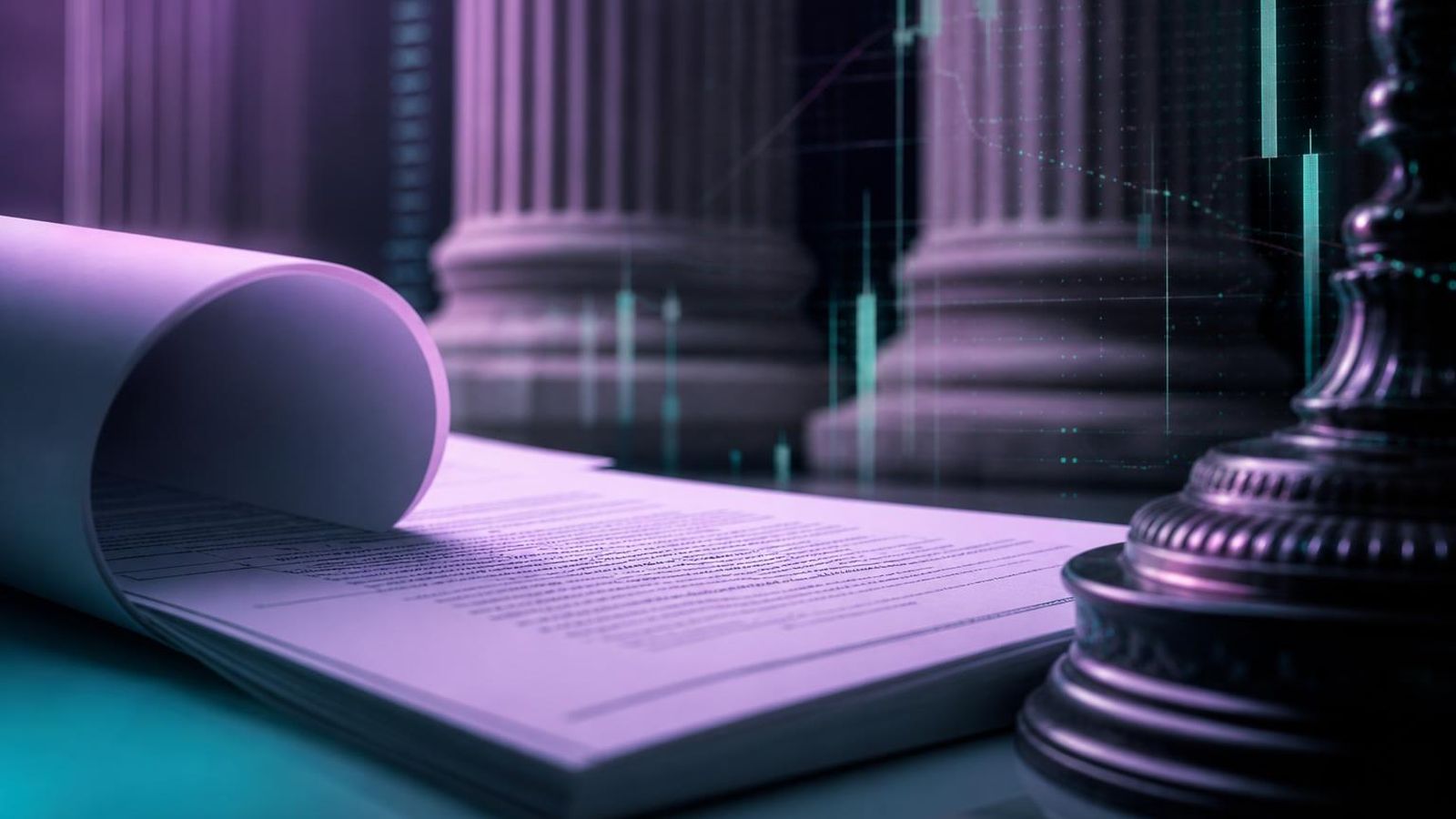 Editorial composition referencing legal documentation